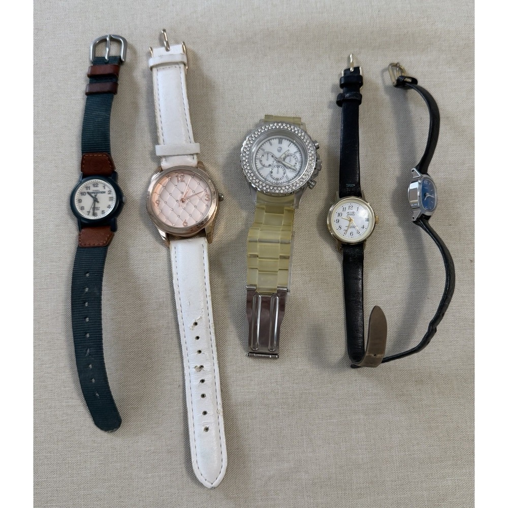 Women's Watch‎ Lot Timex Acqua Guess Expedition Rhinestone Bundle Not Tested